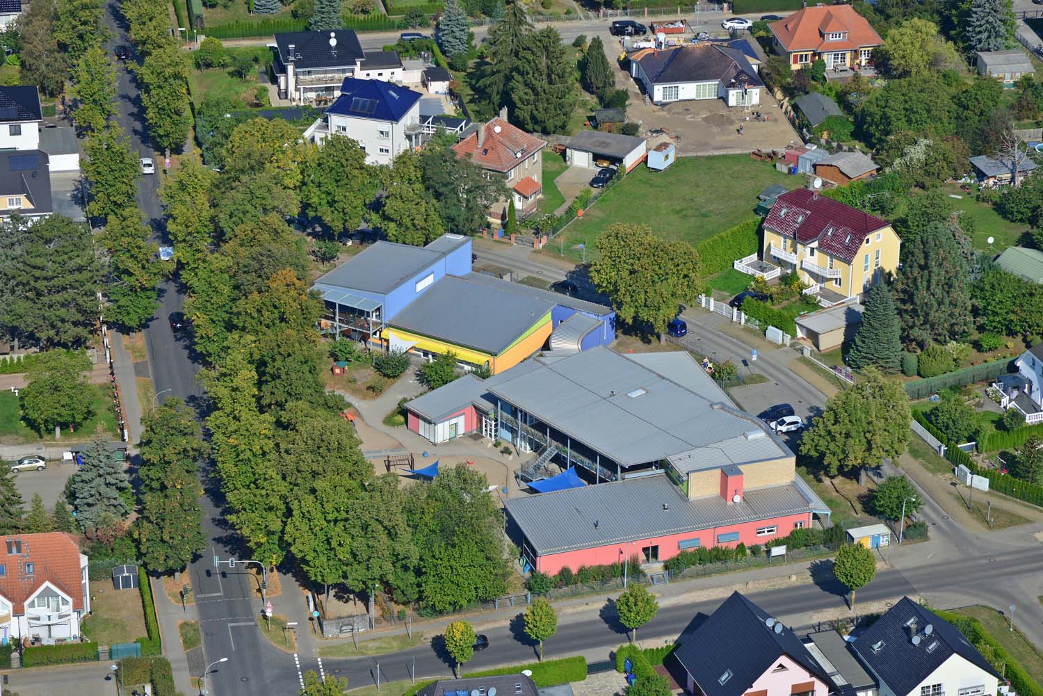 Kitas und Tagespflege_Storchennest_Luftbild Gläser