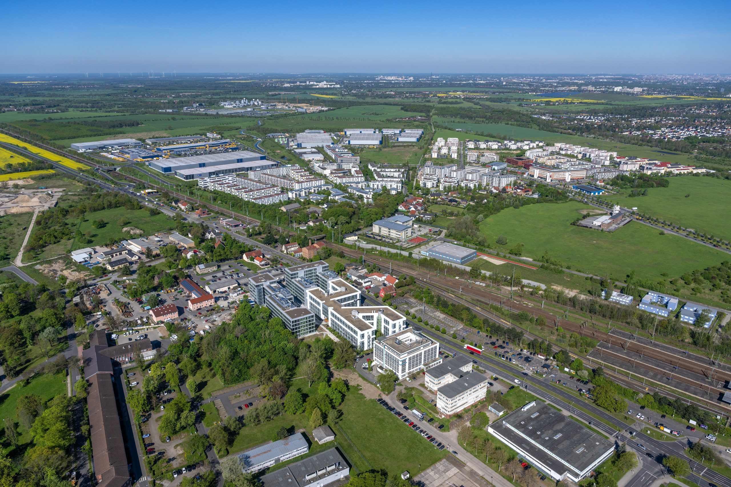 Luftbildflug rund um den Flughafen BER am 8. und 9. Mai 2023